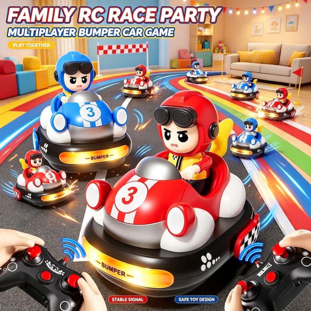 Remote Control Toys - Two-Player Battle Cartoon Remote Control Bumper