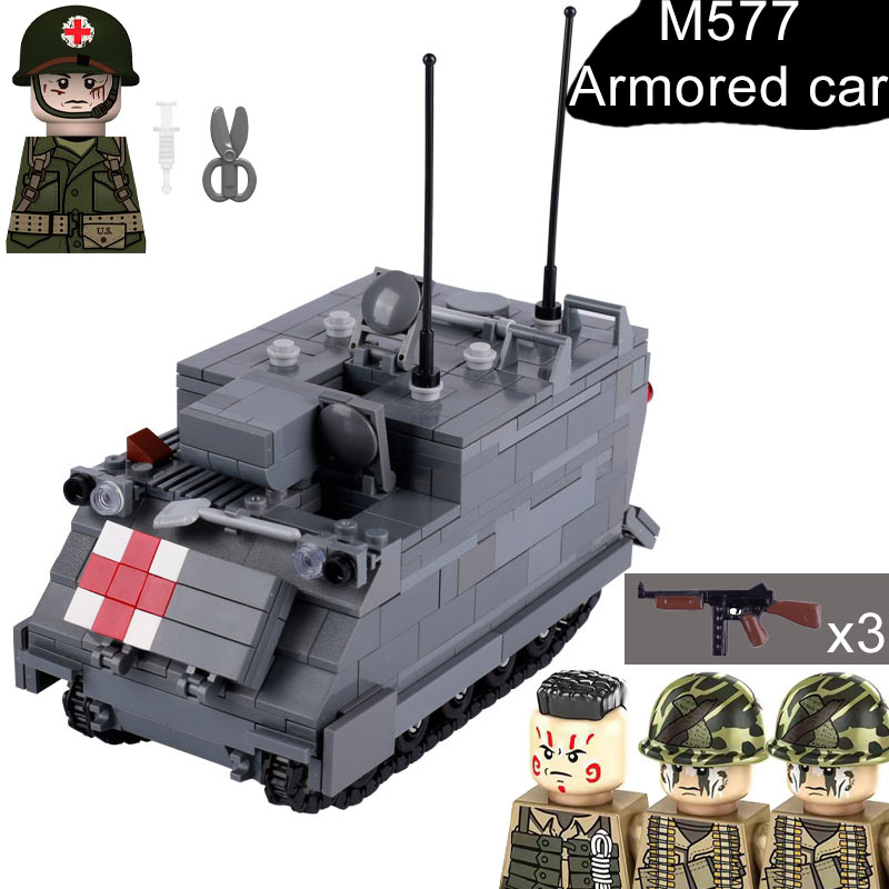 Lego Compatible Military Tank - Modern Military Panzer Tank M577 Armored