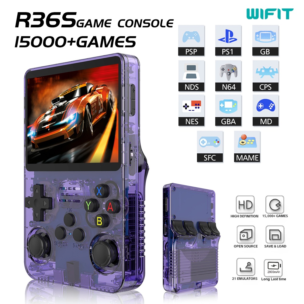 R36s handheld game console por - Retro Handheld Game Console R36S review and price
