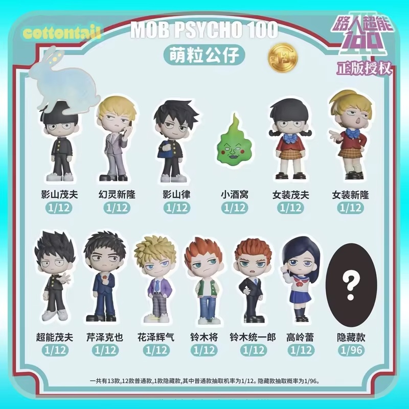 Cottontail Mob Psycho 100 Mini - Anime Action Figure Blind Box review and price