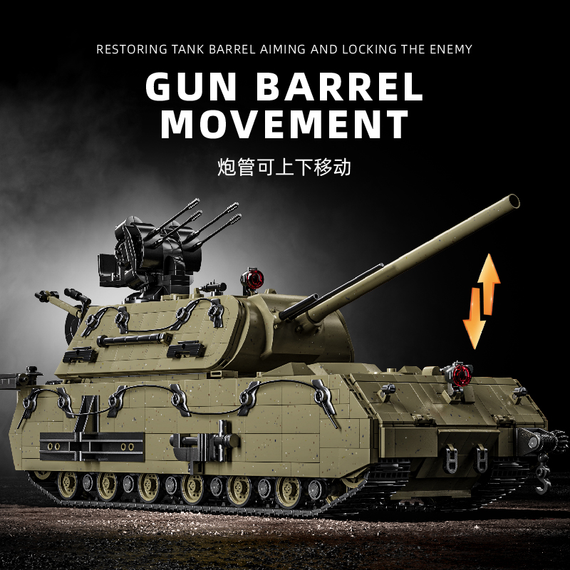 3339PCS Panzer VII Maus Tank B - Lego Compatible Military Tank review and price