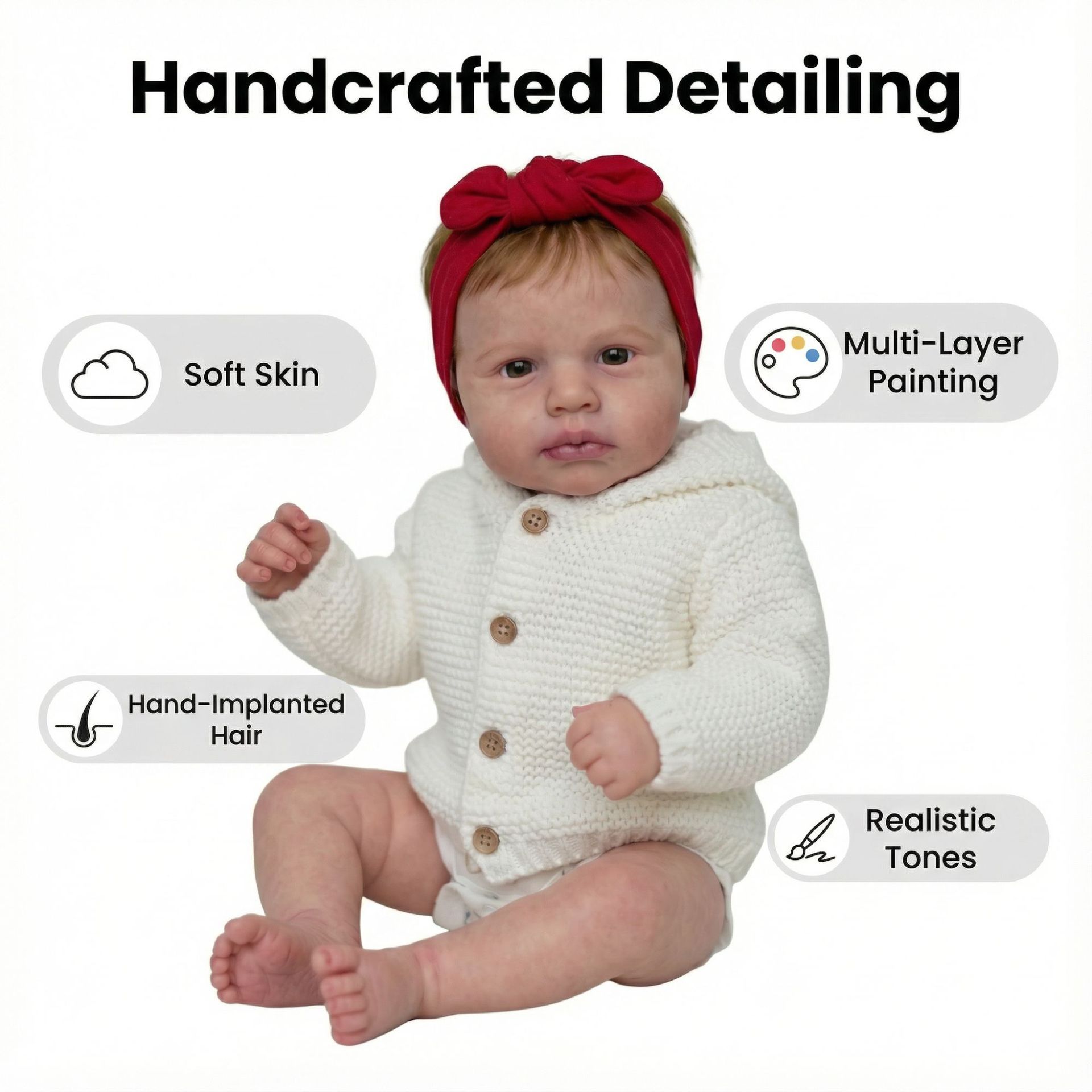 49cm LOULOU Realistic Newborn  - Reborn Baby Doll Silicone Realistic review and price