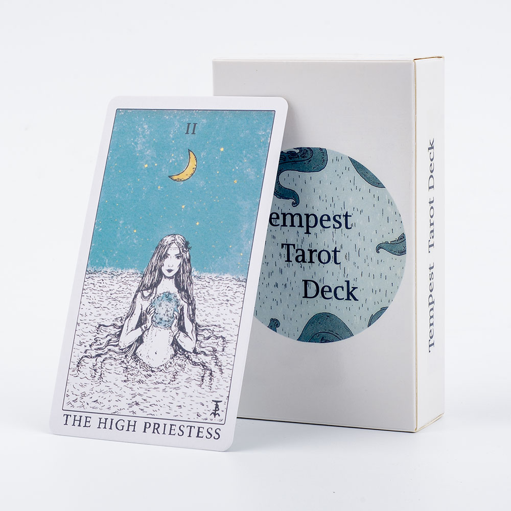 Ocean Themed Tempest Tarot  De - Tarot Cards Deck With Guidebook review and price