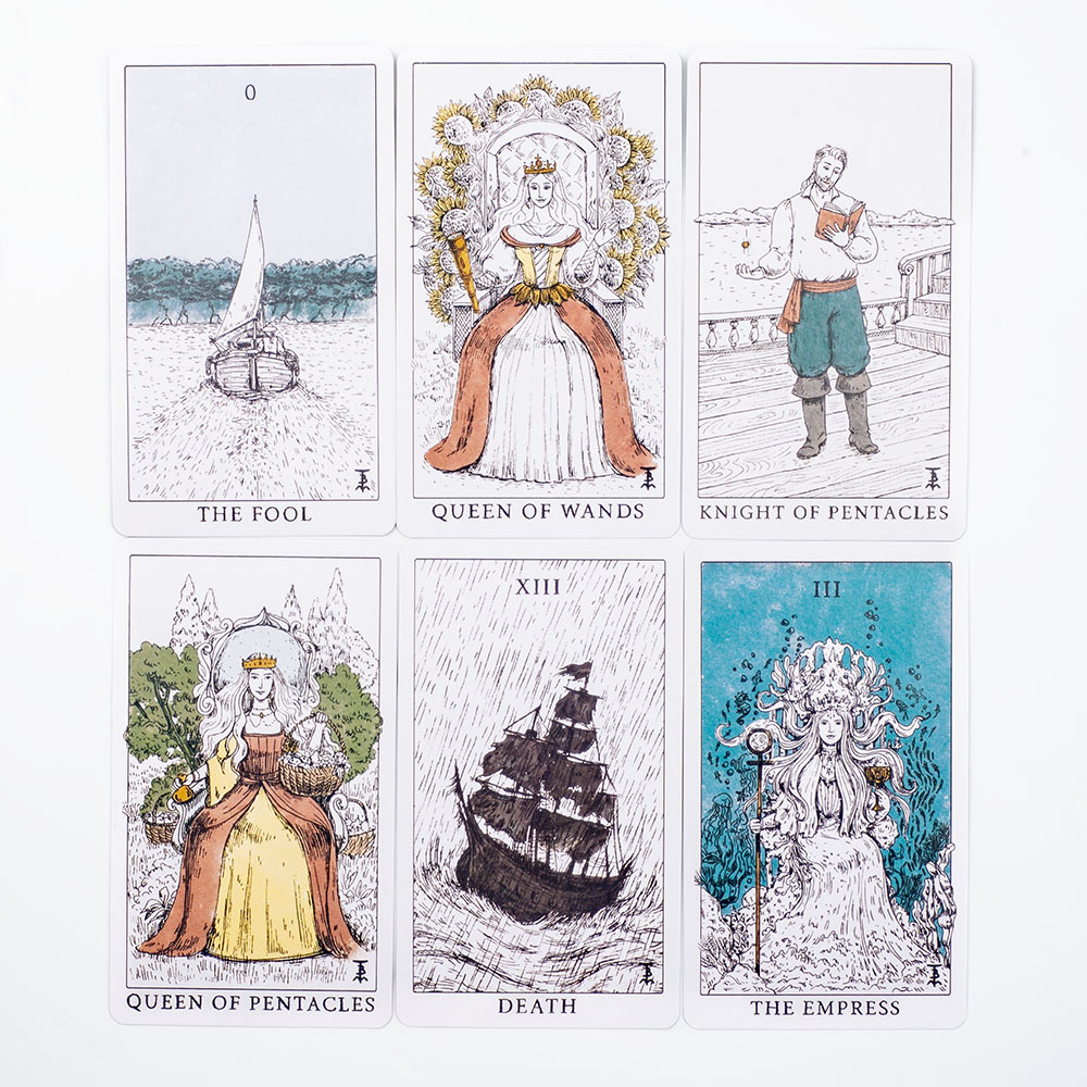 Ocean Themed Tempest Tarot  De - Tarot Cards Deck With Guidebook review and price